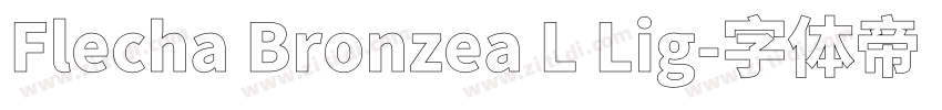 Flecha Bronzea L Lig字体转换